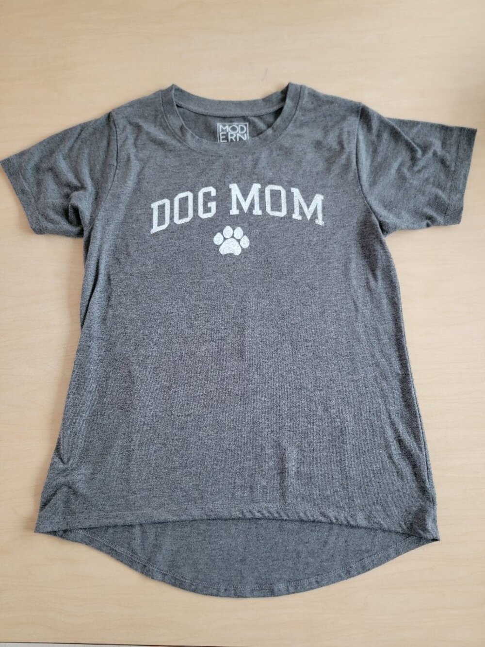 Dog Mom Gray Tee by Modern Lux Medium